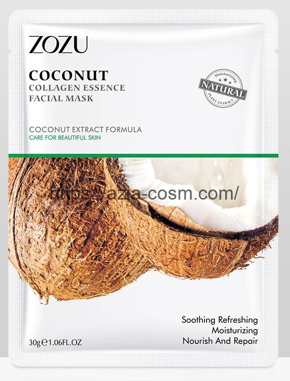 Zozu mask with coconut extract and collagen - nutrition and recovery (22521)